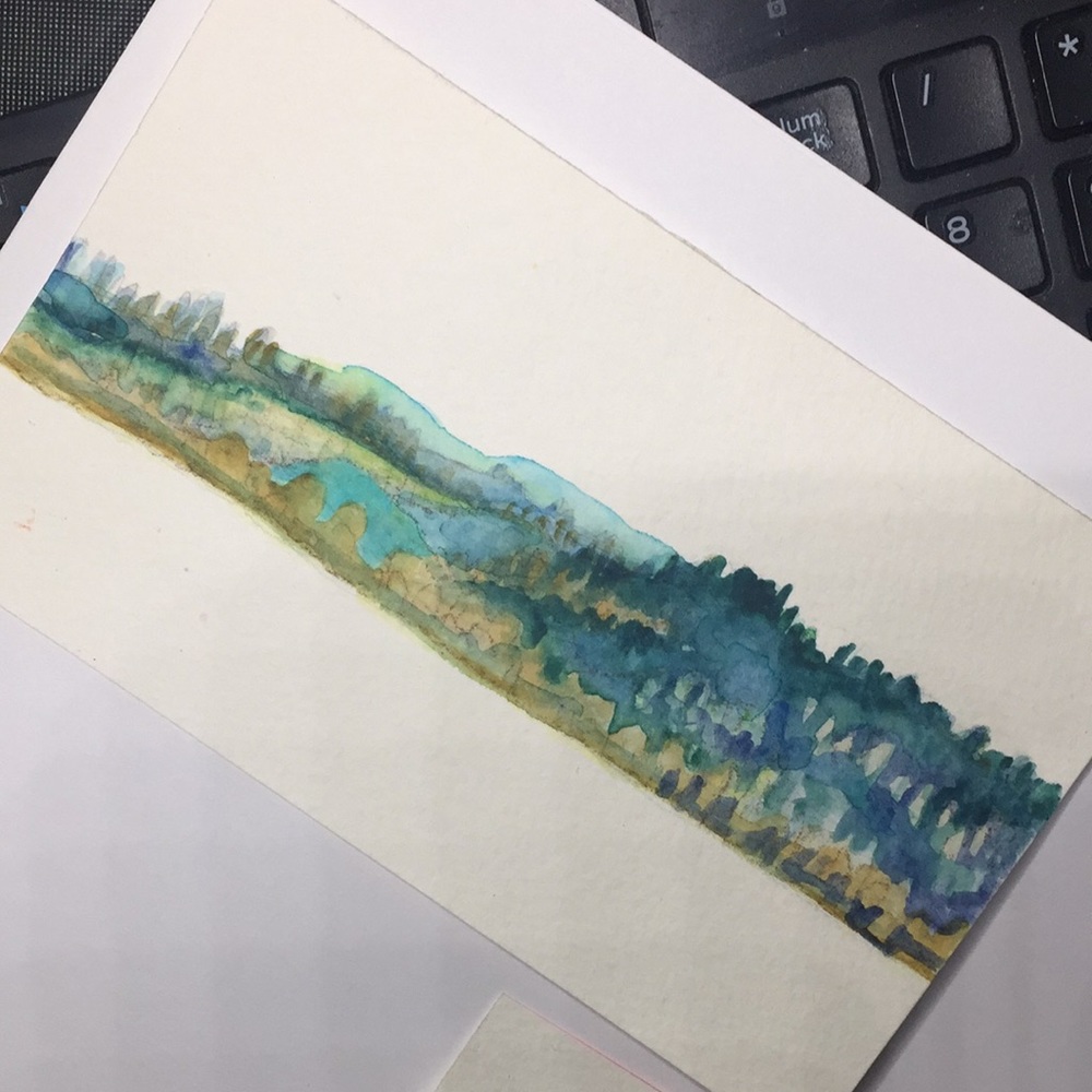 Set of 2 (two) Original landscape paintings
